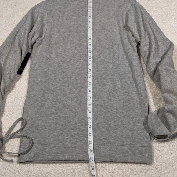 Rachel Roy ruched drawstring sleeve fleece sweatshirt - Picture 8 of 11